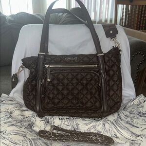 MZ Wallace Dark Mocha Brown Crosby Everywhere Tote